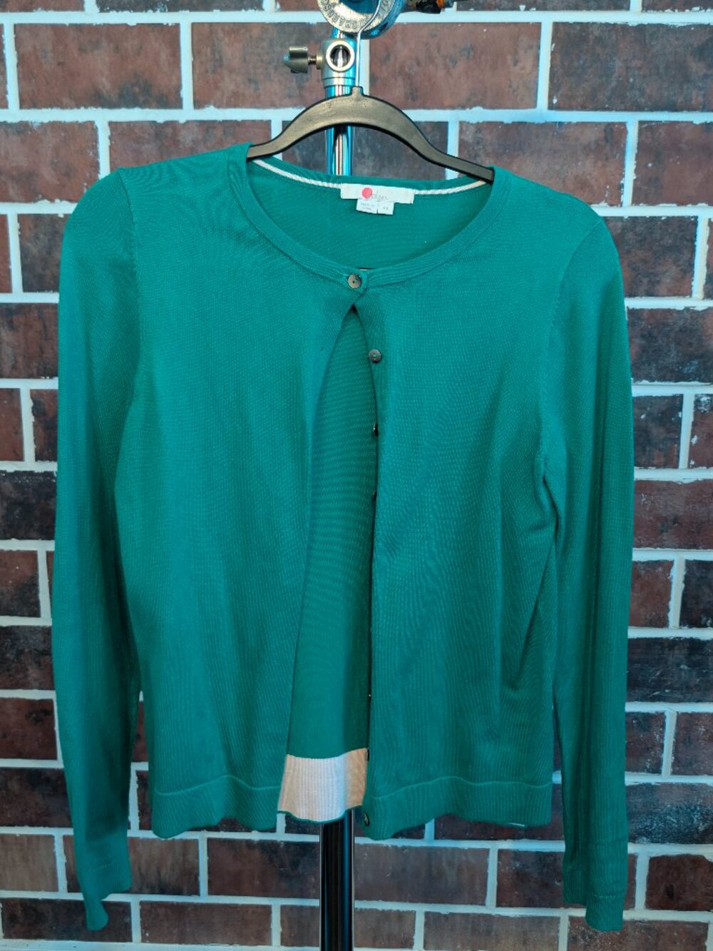 BODEN Emerald Green Lightweight Cotton Blend Cardigan XS